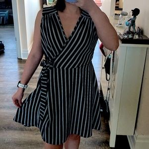 Black and White Stripe Dress